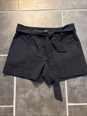 LOFT Black High-Waist Tie-Front Women's Shorts